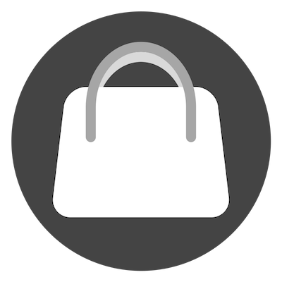 fun facts about me icon, handbag