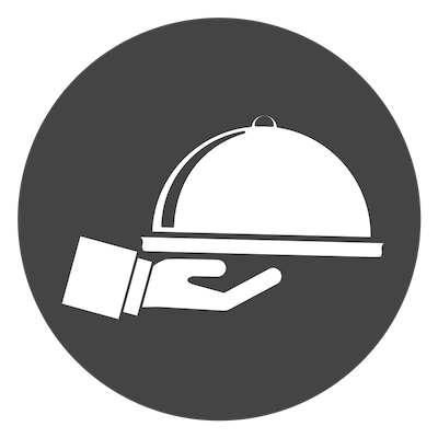 fun facts about me icon, restaurant
