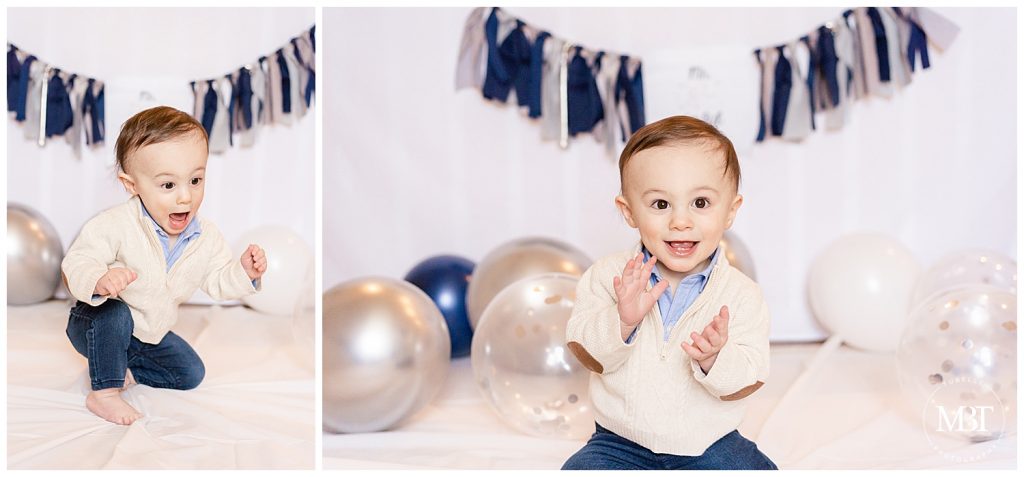 cake smash session in Fairfax, Virginia by a Virginia cake smash photographer
