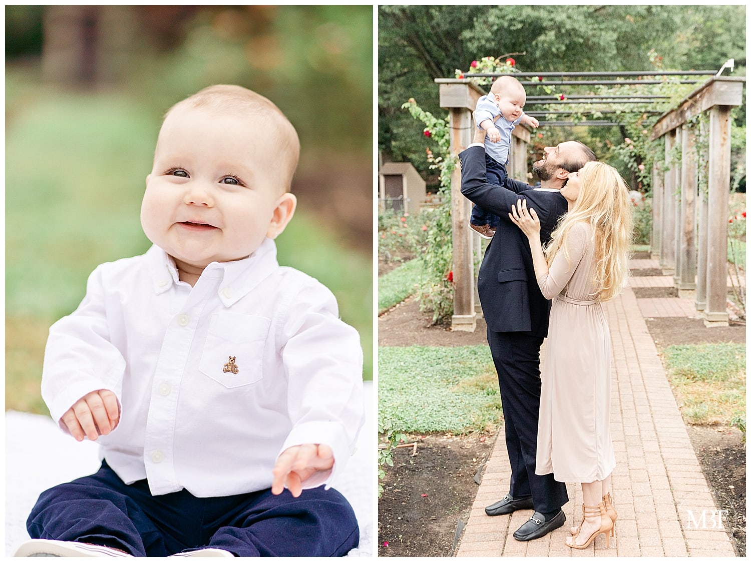 family playing during their family session in Arlington, Virginia taken by a DMV family photographer