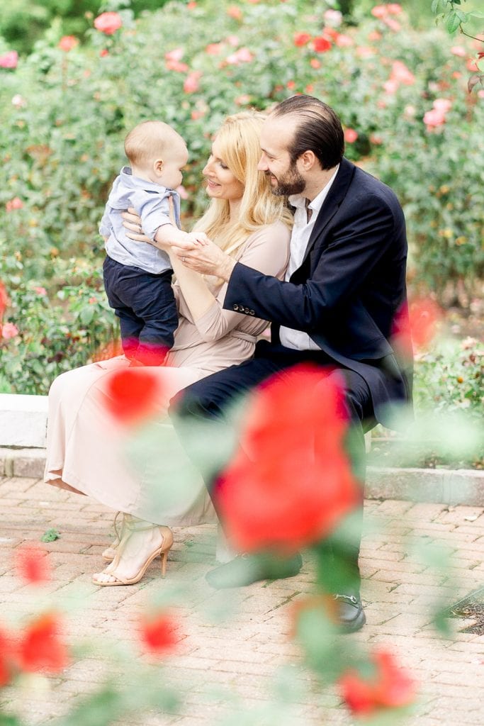 parents & baby playing taken by a family photographer in Northern VA