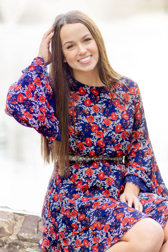 girl during her senior session in Warrenton, Virginia taken by a Northern Virginia senior photographer