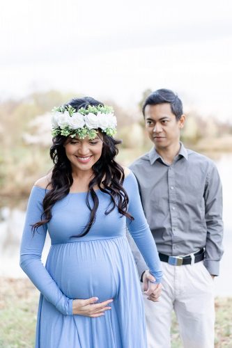portrait of expecting parents taken by a maternity photographer in Northern Virginia