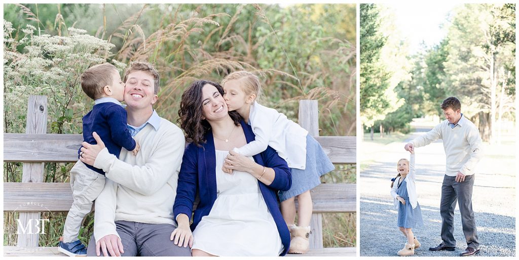 daddy dancing with daughter during their family session in Sterling, Virginia, taken by TuBelle Photography, a Loudoun County family photographer