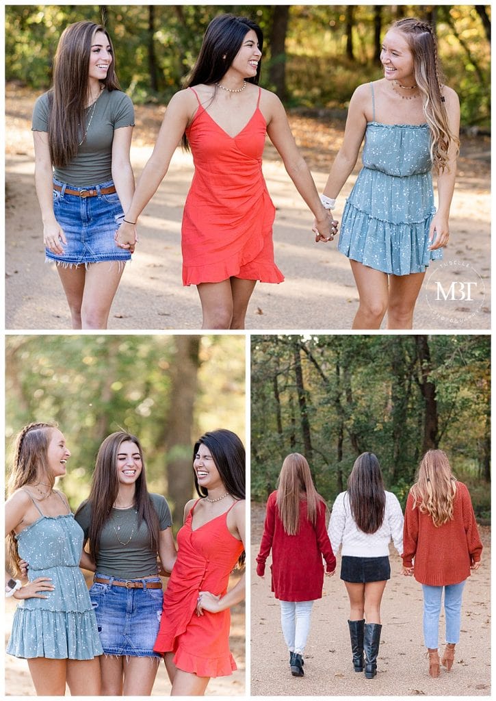 3 friends during their senior photos at Manassas Battlefield in Manassas, Virginia by TuBelle Photography, a Fairfax County senior photographer