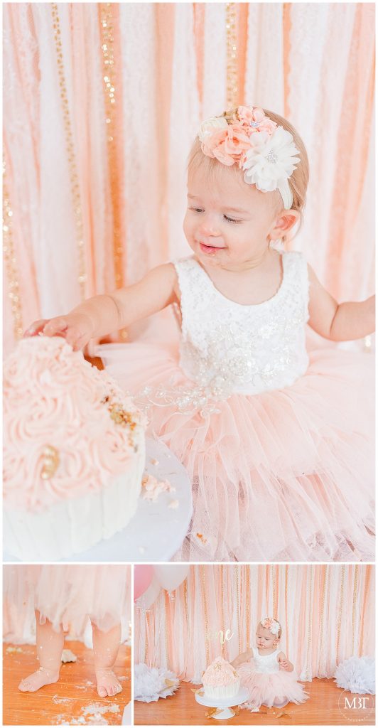 cake smash photography by TuBelle Photography, a Northern Virginia cake smash photographer