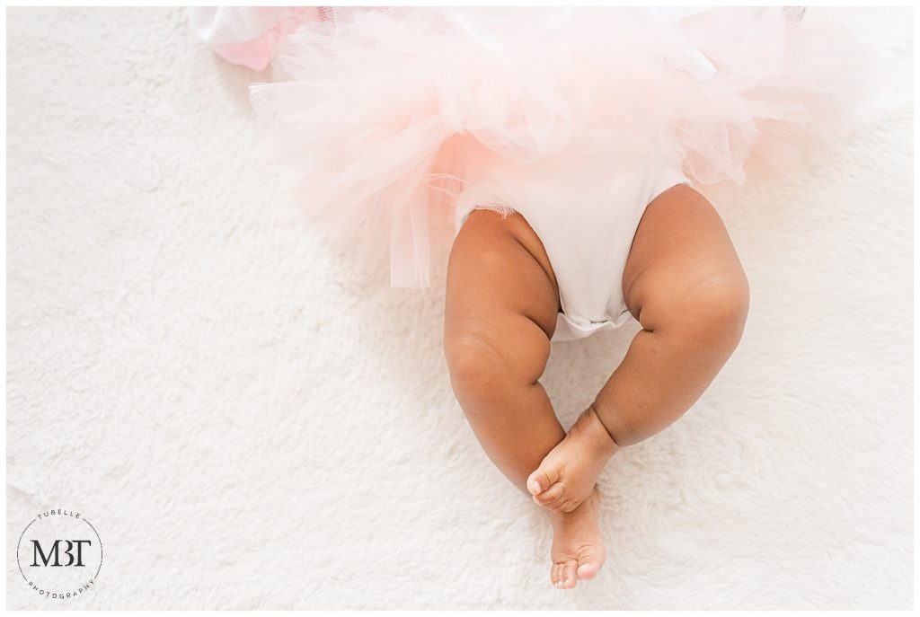baby feet taken during milestone pictures in Woodbridge, Virginia, taken by TuBelle Photography, a Northern Virginia baby photographer