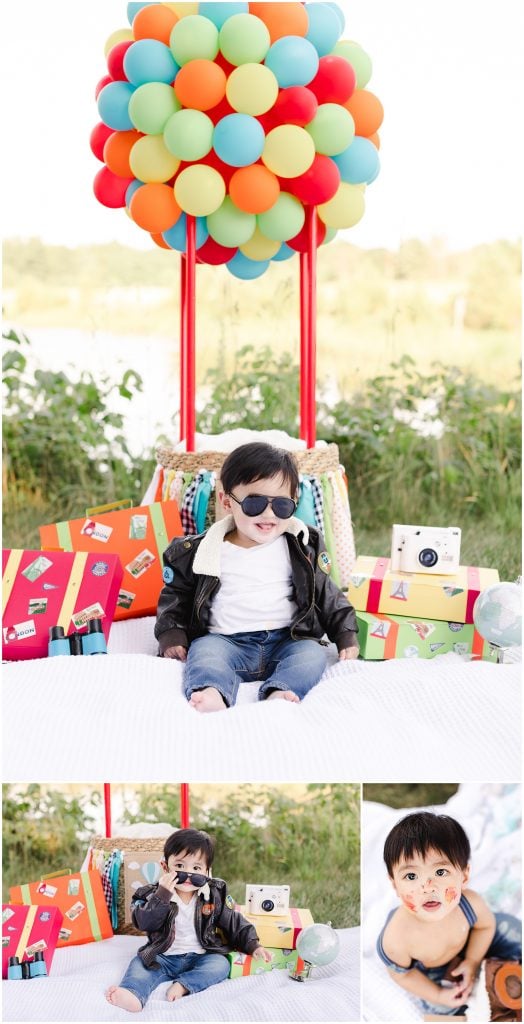 time flies cake smash photos in Northern Virginia