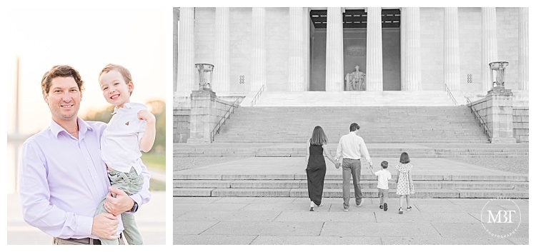 DMV Family Photography of Dad and Kids taken by Washington DC Photographer TuBelle Photography