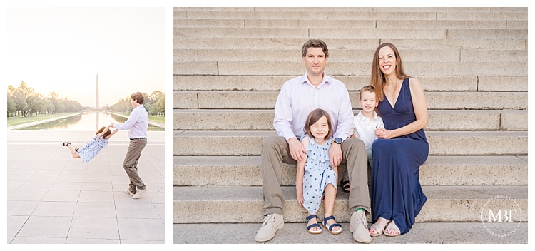 DMV Family Pictures of Mom Dad and Siblings taken by Washington DC Photographer TuBelle Photography of Mom Dad and Siblings