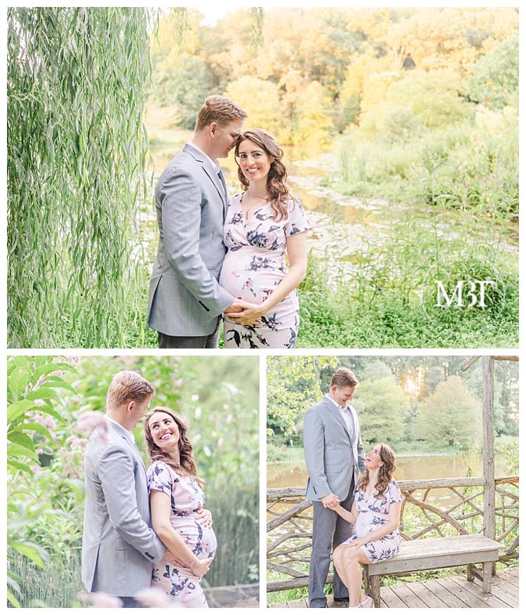 Maternity Photos at Meadowlark Botanical Gardens in Vienna, Virginia