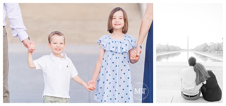 Washington DC Family Session of big sister and little brother taken by DMV Photographer TuBelle Photography