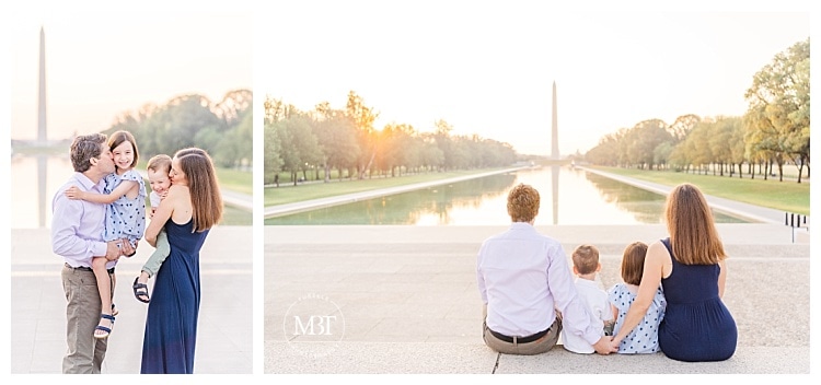 Washington Monument Family Portraits of Mom Dad and Siblings taken by DMV Photographer TuBelle Photography